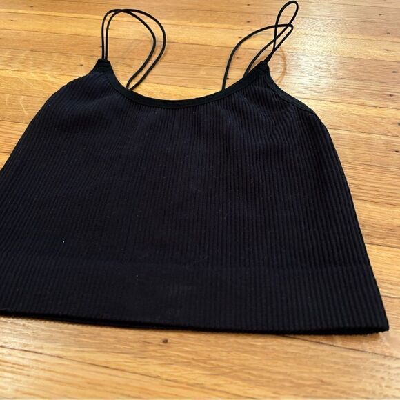 Sunday Best Aritzia black ribbed bralette - Picture 2 of 4